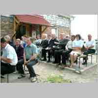 905-1116 Sonderfahrt nach Tapiau im Juni 2003. Gottesdienst waehrend der Einweihung des Glockenstuhles in Paterswalde..jpg